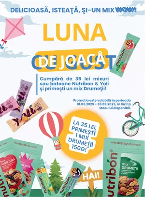 Promotie cu produs promotional la Nutribon si Yoli
