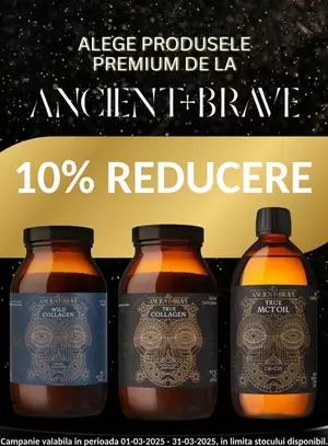 Promotie cu reducere 10% la Ancient and Brave