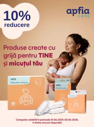 Promotie cu reducere 10% la Apfia Care