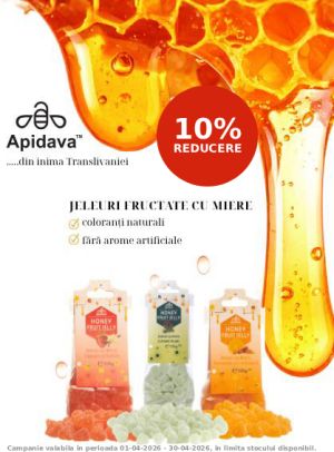 Promotie cu reducere 10% la Apidava
