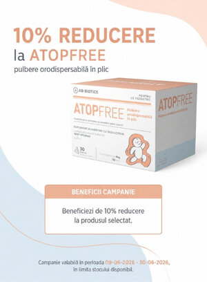 Promotie cu reducere 10% la Atopfree