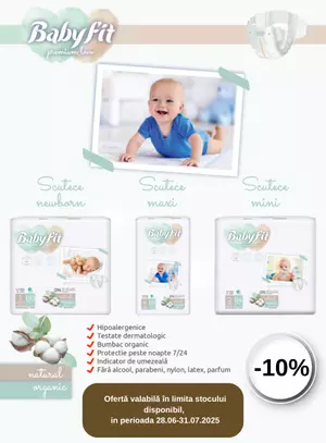 Promotie cu reducere 10% la Babyfit