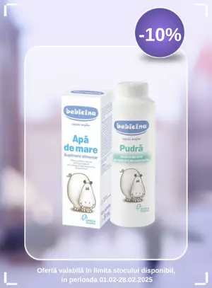 Promotie cu reducere 10% la Bebicina