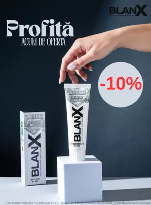 Promotie cu reducere 10% la Blanx