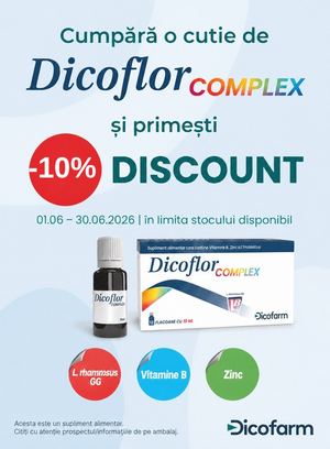 Promotie cu reducere 10% la Dicofarm