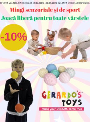 Promotie cu reducere 10% la Gerardo’s Toys