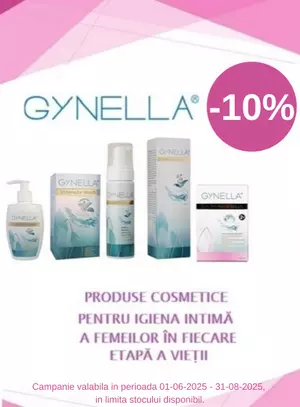 Promotie cu reducere 10% la Gynella