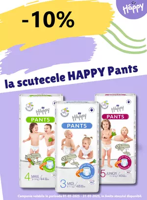 Promotie cu reducere 10% la Happy