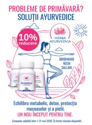 Promotie cu reducere 10% la Herba Ayurvedica