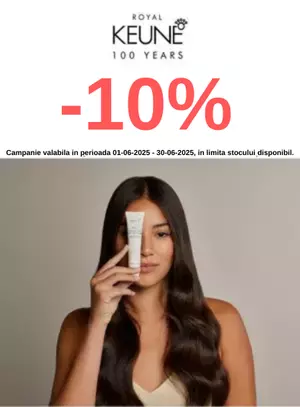 Promotie cu reducere 10% la Keune