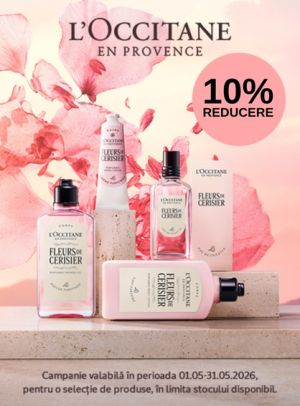 Promotie cu reducere 10% la L'Occitane