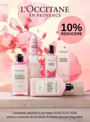 Promotie cu reducere 10% la L'Occitane