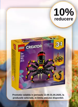 Promotie cu reducere 10% la Lego