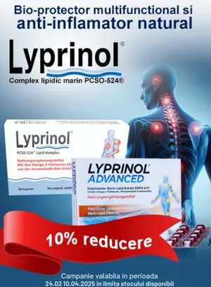 Promotie cu reducere 10% la Lyprinol