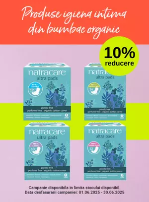 Promotie cu reducere 10% la Natracare