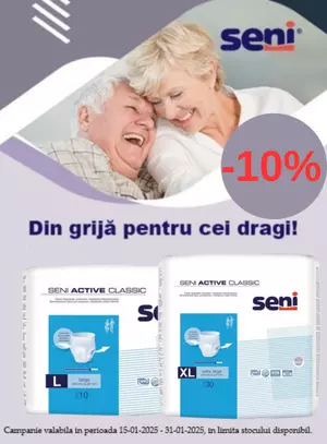 Promotie cu reducere 10% la Seni