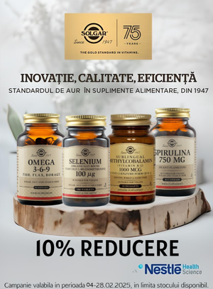 Promotie cu reducere 10% la Solgar