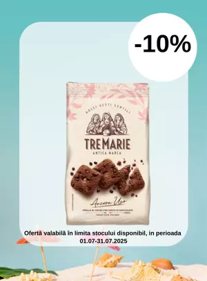 Promotie cu reducere 10% la Tre Marie