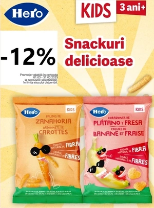 Promotie cu reducere 12% la Hero Kids