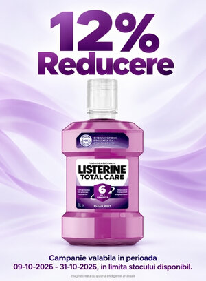 Promotie cu reducere 12% la Listerine