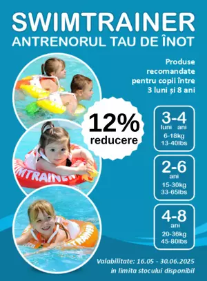 Promotie cu reducere 12% la Swimtrainer
