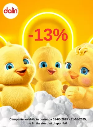 Promotie cu reducere 13% la Dalin