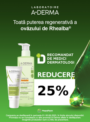 Promotie cu reducere 15% la Aderma