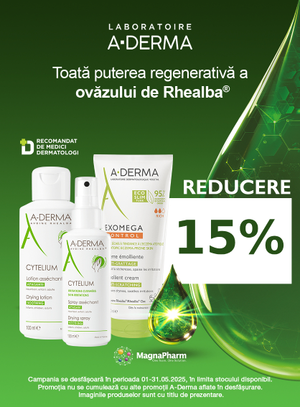 Promotie cu reducere 15% la Aderma