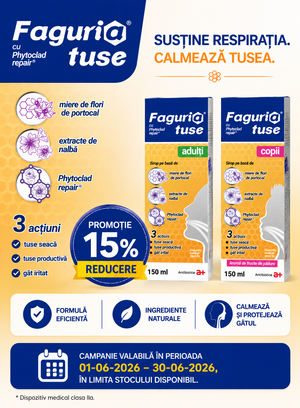 Promotie cu reducere 15% la Antibiotice SA - Faguria