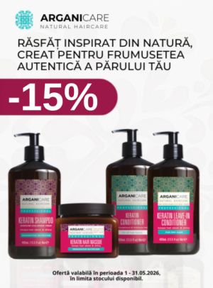 Promotie cu reducere 15% la Arganicare