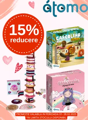 Promotie cu reducere 15% la Atomo