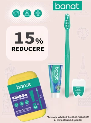 Promotie cu reducere 15% la Banat