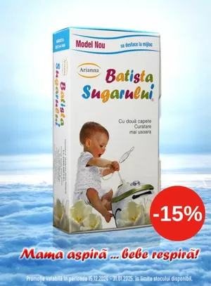 Promotie cu reducere 15% la Batista Sugarului