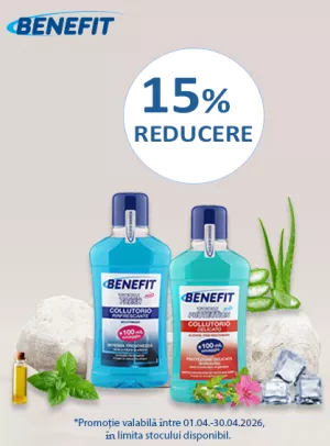 Promotie cu reducere 15% la Benefit