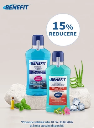 Promotie cu reducere 15% la Benefit