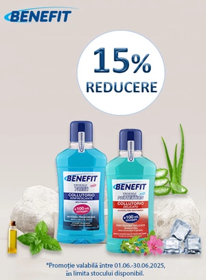 Promotie cu reducere 15% la Benefit