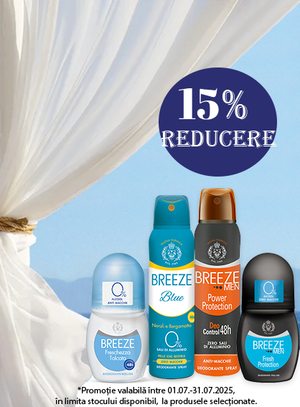 Promotie cu reducere 15% la Breeze