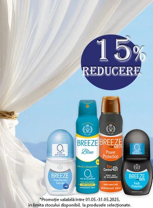 Promotie cu reducere 15% la Breeze