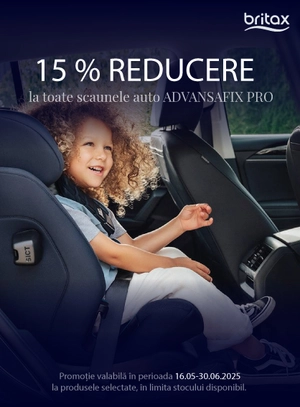 Promotie cu reducere 15% la Britax Advansafix