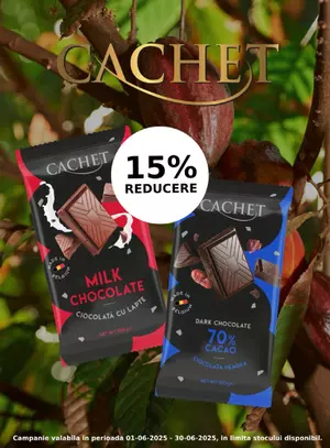 Promotie cu reducere 15% la Cachet