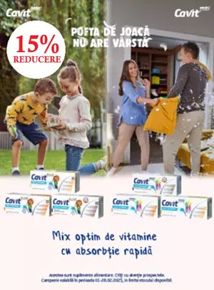 Promotie cu reducere 15% la Cavit 