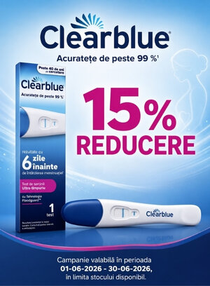 Promotie cu reducere 15% la ClearBlue