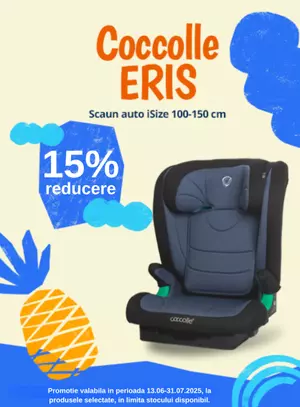 Promotie cu reducere 15% la Coccolle Eris