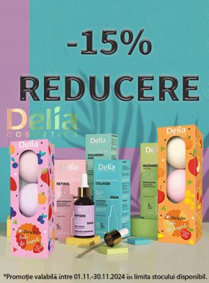 Promotie cu reducere 15% la Delia