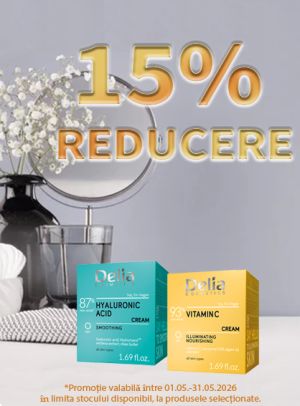 Promotie cu reducere 15% la Delia