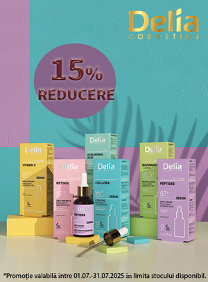 Promotie cu reducere 15% la Delia Cosmetics