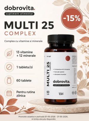 Promotie cu reducere 15% la Dobrovita