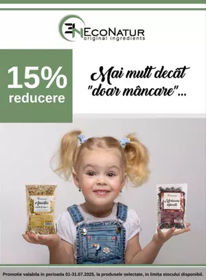 Promotie cu reducere 15% la EcoNatur