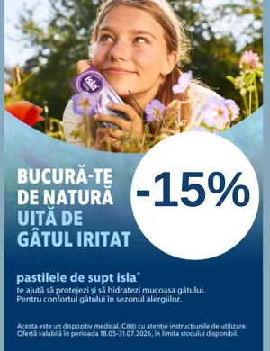 Promotie cu reducere 15% la Engelhard Arzneimittel - Isla 