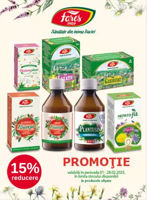 Promotie cu reducere 15% la Fares